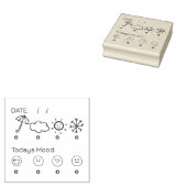 mood tracker self-care bulkjournaalplanner rubberb 	rubberstempel (Gestempeld)