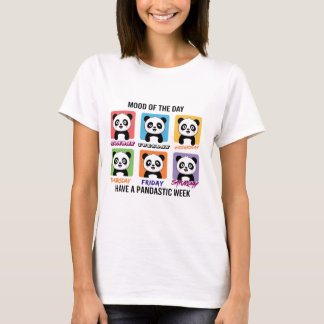 Mood van de Dag Cute Panda Illustratie | Kawaii T-shirt