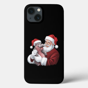 Moodeng Christmas Funny  Santa Claus iPhone 13 Hoesje