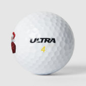 Moodeng Christmas Funny  Santa Claus Golfballen (Logo)
