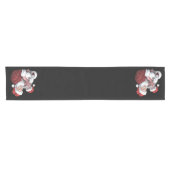 Moodeng Christmas Funny Santa Claus Korte Tafelloper (Horizontaal)