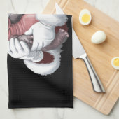 Moodeng Christmas Funny Santa Claus Theedoek (Quarter Fold)