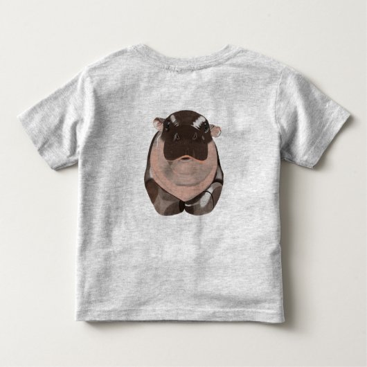 Moodeng hippo kinder shirts (Achterkant)