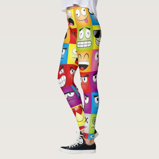 Moods and Emoticons Leggings (Links)