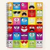 Moods and Emoticons Notitieboek (Voorkant)