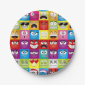 Moods and Emoticons Papieren Bordje (Voorkant)