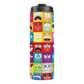 Moods and Emoticons Thermosbeker (Voorkant)