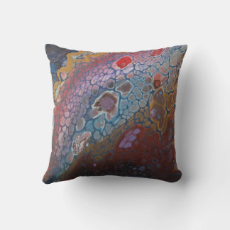 Moody Abstract Art Throw Pillow Kussen
