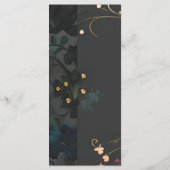 Moody Abstract Floral Boho Handfasting Menu (Achterkant)