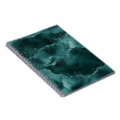 Moody Agate | Blauwgroen Groene Malachiet Rijke Je Notitieboek (Rechterzijde)