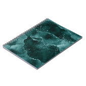Moody Agate | Blauwgroen Groene Malachiet Rijke Je Notitieboek (Linkerzijde)