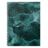 Moody Agate | Blauwgroen Groene Malachiet Rijke Je Notitieboek (Voorkant)