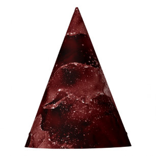 Moody Agate Henna Bloed Rode Granaat Jewel Tone Feesthoedjes