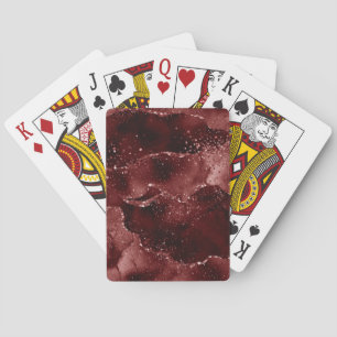 Moody Agate Hennabloed Robijnrode Juwelentint Pokerkaarten