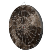 Moody Agate | Koffie Bruin Gouden Brons Taupe Dartbord (Voorkant Rechts)