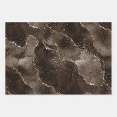 Moody Agate | Koffie Bruin Gouden Brons Taupe Inpakpapier Vel (Voorkant 3)