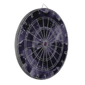 Moody Agate | Midnight Indigo Deep Paarse Glam Dartbord (Voorkant Links)