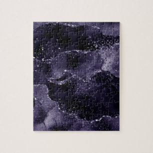 Moody Agate   Midnight Indigo Deep Paarse Glam Legpuzzel