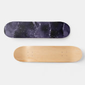 Moody Agate | Midnight Indigo Deep Paarse Glam Skateboard (Horizontaal)