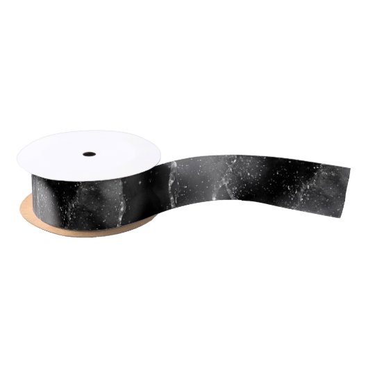 Moody Agate | Onyx Zwart Zilver Vampy Gothic Glitt Lint (Spoel)