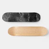 Moody Agate | Onyx Zwart Zilver Vampy Gothic Glitt Skateboard (Horizontaal)