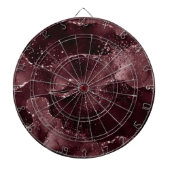 Moody Agate | Wijn Bordeaux Sangria Merlot Maroon Dartbord (Voorkant)