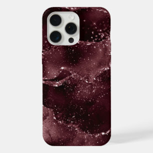 Moody Agate   Wijn Bordeaux Sangria Merlot Maroon iPhone 15 Pro Max Hoesje