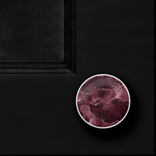 Moody Agate   Wijn Bordeaux Sangria Merlot Maroon Keramische Knop