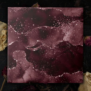 Moody Agate Wijn Bordeaux Sangria Merlot Maroon Tegeltje
