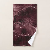 Moody Agate | Wine Bordeaux Sangria Merlot Maroon (Serviette à main)