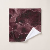Moody Agate | Wine Bordeaux Sangria Merlot Maroon (Gant de toilette)