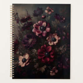Moody Anemone Bloeit  Botanische Bloemkunst Planner