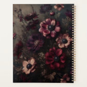 Moody Anemone Bloeit  Botanische Bloemkunst Planner (Achterkant)