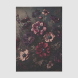 Moody Anemone Bloeit Botanische Bloemkunst Tissuepapier