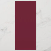 Moody Black Wedding Menu met Gastnaam (Achterkant)