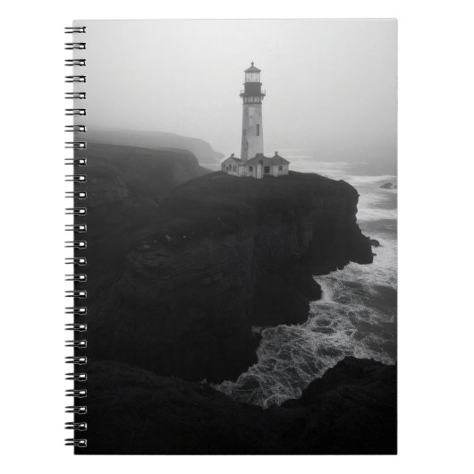 Moody Black White Coastouse Carnet phare (Devant)