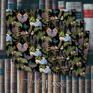 Moody Bloemenweide Vlinder Ephemera Decoupage Tissuepapier