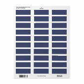 Moody Blue - Address Labels (Full Sheet)
