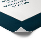 Moody Blue Custom Poster Citations Cadeaux Anniver (Coin)