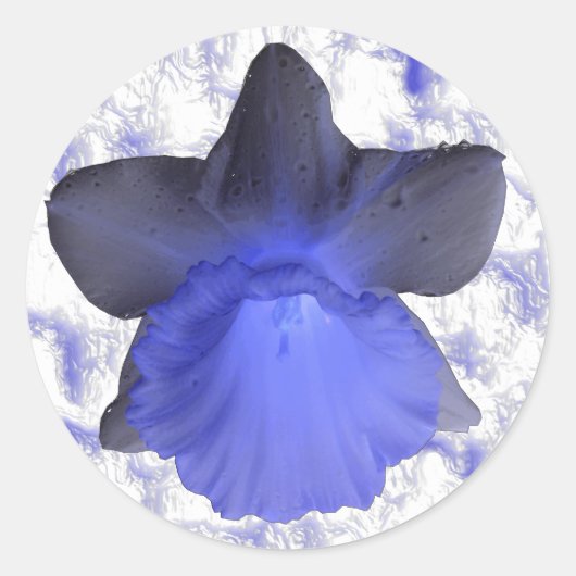 Moody Blue Dripping Daffodil Sticker (Voorkant)