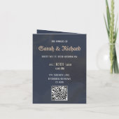Moody Blue Folded Photo Invitation (Dos)