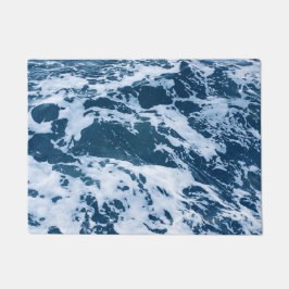 Moody Blue Ocean Waves Deurmat
