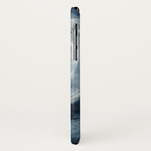 Moody blue waterverf Moon goddessen woud Case-Mate iPhone Case (Achterkant/links)