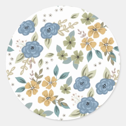 Moody Blues Bloemen Sticker Blad (Voorkant)