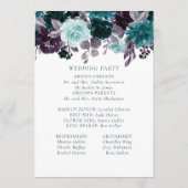 Moody Boho | Blauwgroen Turquoise en Paarse Garlan Programma (Achterkant)