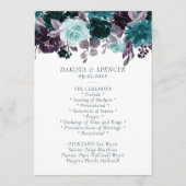Moody Boho | Blauwgroen Turquoise en Paarse Garlan Programma (Voorkant)
