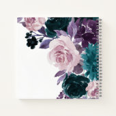 Moody Boho | Eggplant et livre Turquoise d'invités (Dos)