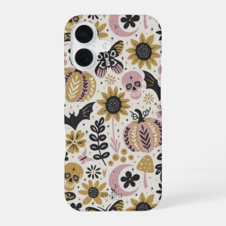 Moody Boho Halloween Hoesje Goth Esthetiek iPhone 16 Hoesje