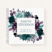 Moody Boho | Livre d'invités photo Rose Turquoise (Devant)