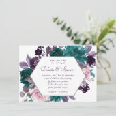 Moody Boho | Paars van gras, weidegrond, Lijst Kaart (Staand voorkant)